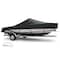 Eevelle Silvercloud Boat Cover V HULL Cntr Console, Poling Platform w/Outboard 14' 6in. L 96in. W Charcoal SCVCCP1496B-CHL - alternate 1